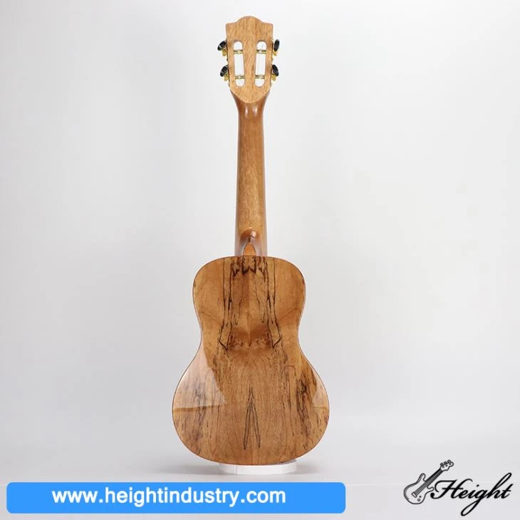 High Gloss Concert Splated Maple Wood Ukulele