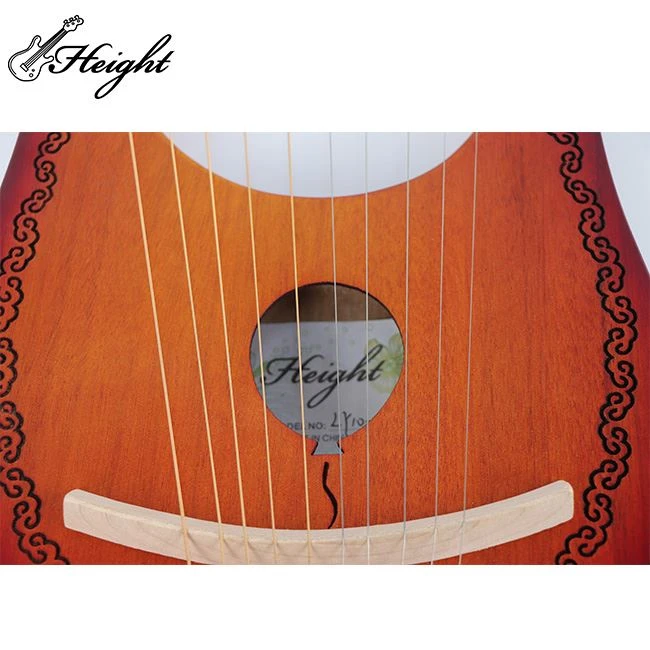 Wooden Lyre Harp 