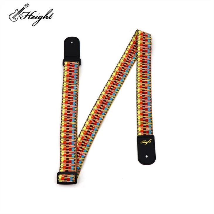 Rainbow Embroidery Ukulele Shoulder Strap