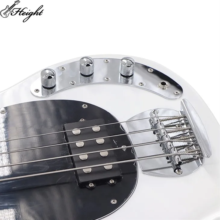 High-Quality 4-String Bass Guitar Solid Wood Body Bolt-On Maple Neck